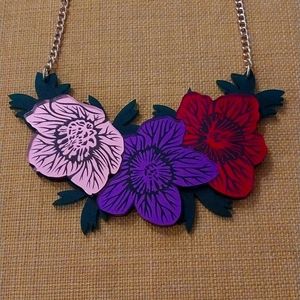 Tatty Devine Floral Statement Necklace